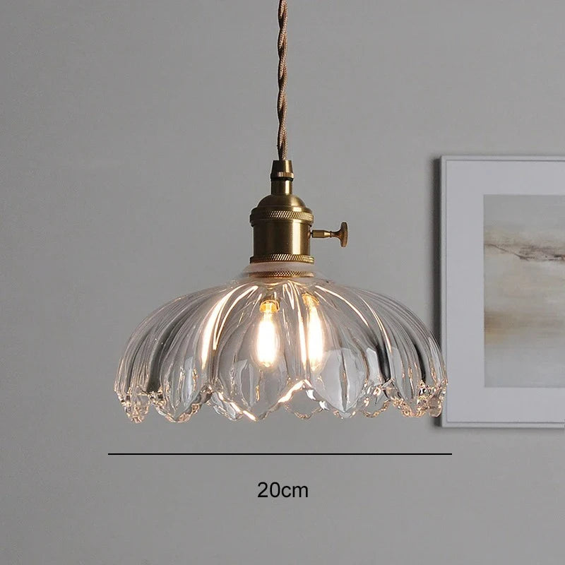 Nordic Green Glass Pendant Light