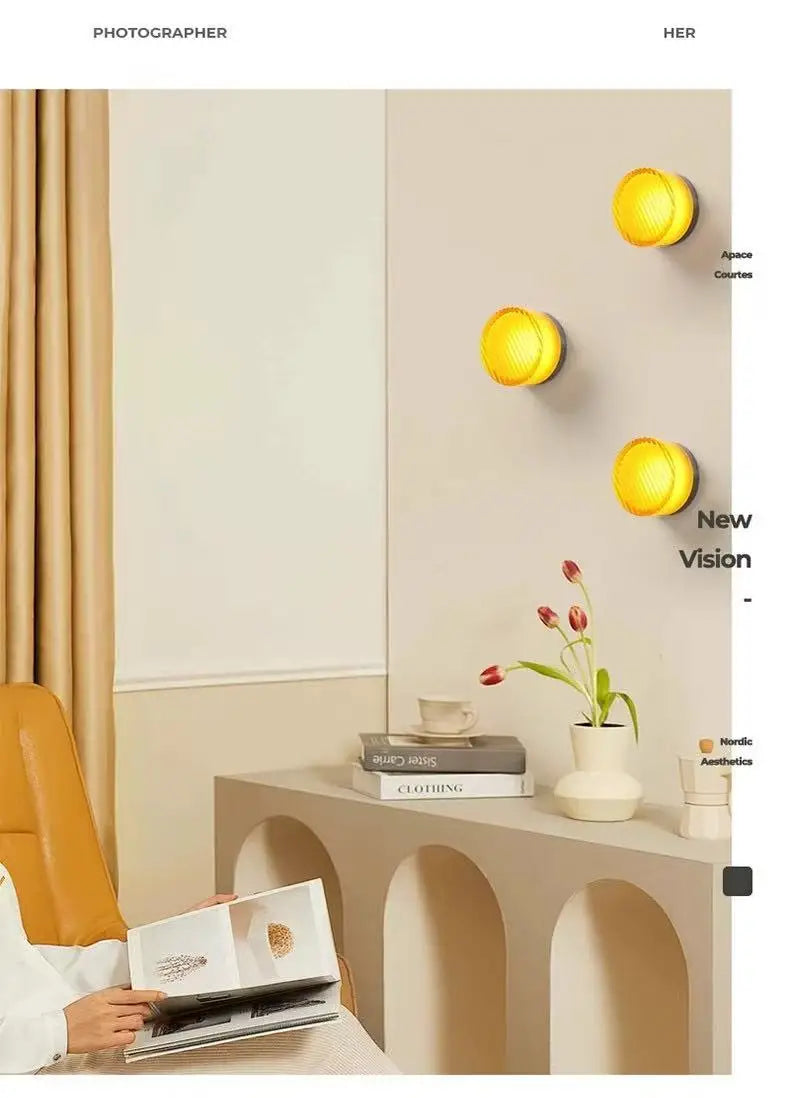 Round Acrylic LED Wall Sconce