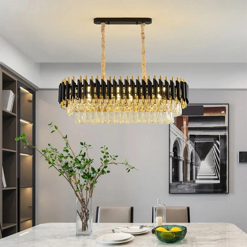 Luxury Crystal Ceiling Chandelier Lighting Modern Living Room Lights