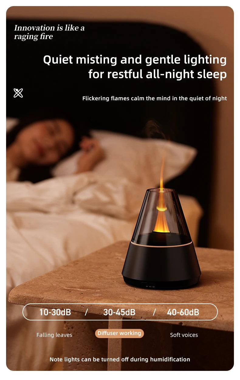 New Air Humidifier Home Colorful Lamp Usb Charge Essential Oil Spray