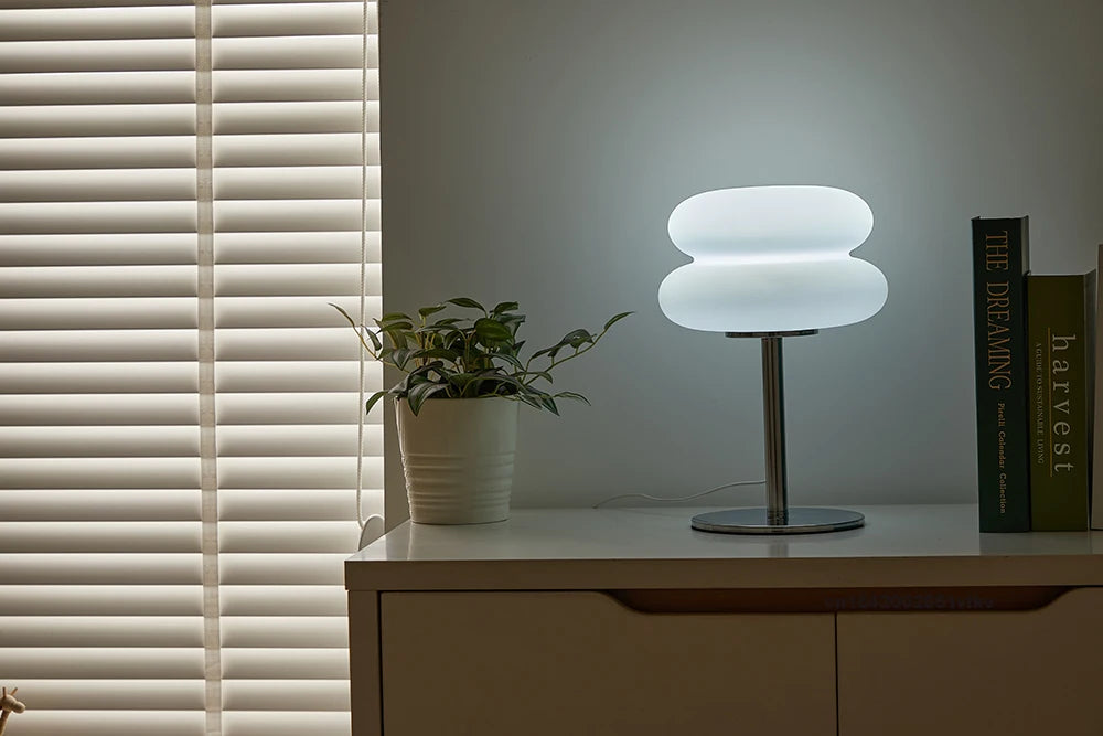 Creamy Tricolor Bedside Lamp