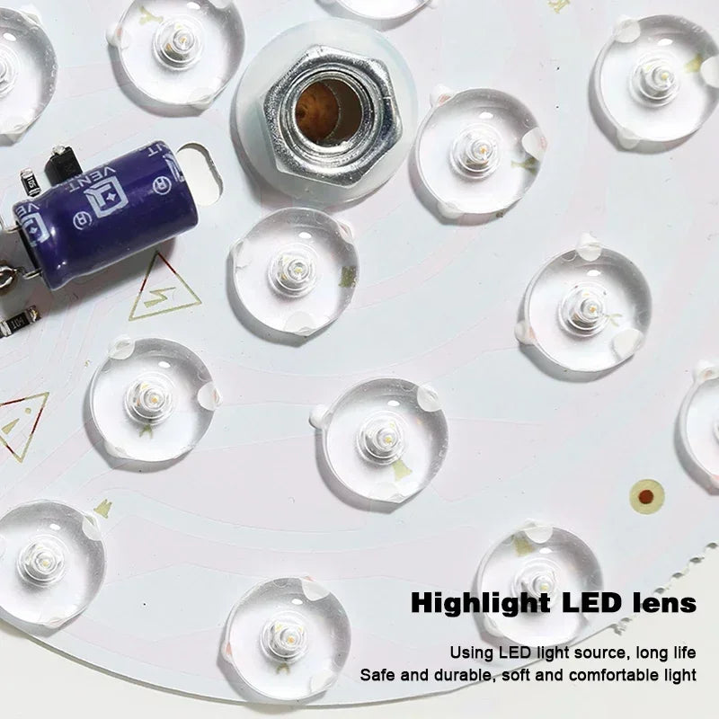 Nordic Wood Round Hallway Ceiling Light