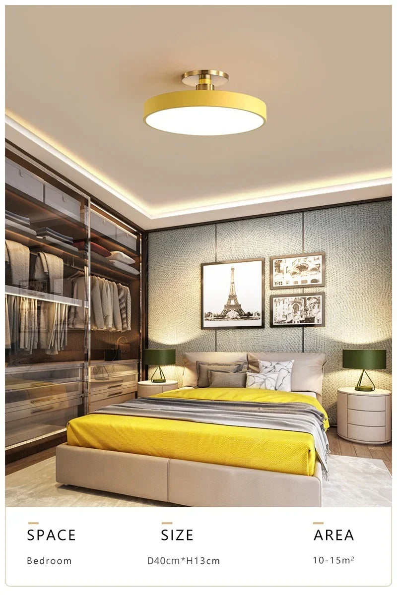 Circular Macaron Dimmable Ceiling Light