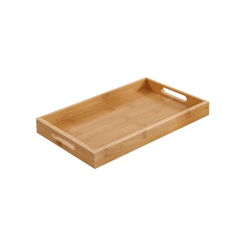 Bamboo Serving Tray With Handles