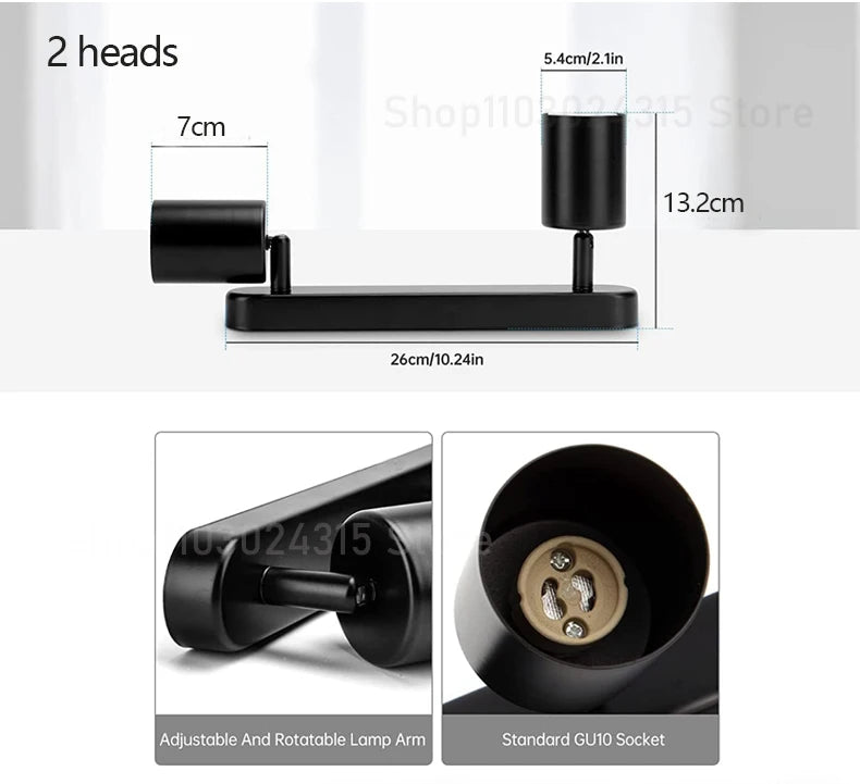 Dimmable Led GU10 Spotlight Clothing Store Background Wall Spotlight 7w