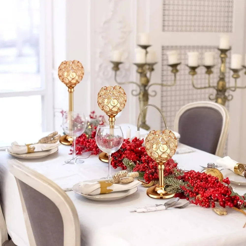 Crystal Tealight Candle Holders