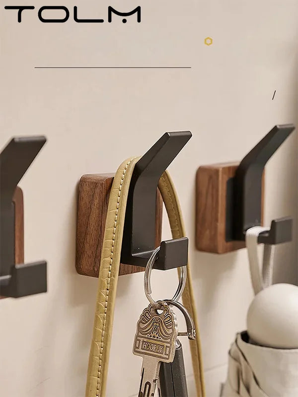 Walnut Wood Wall Coat Hook