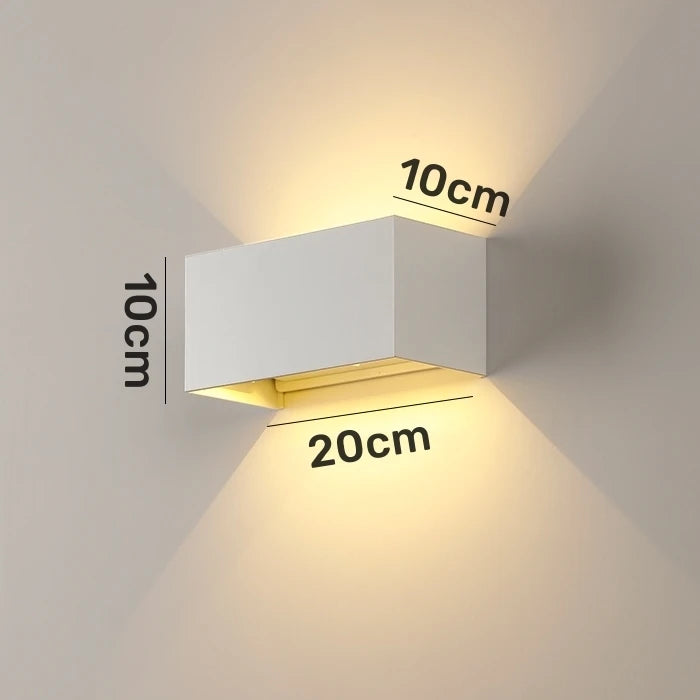 Motion Sensor LED Wall Lamp Outdoor Waterproof IP65 Up Down Sconce