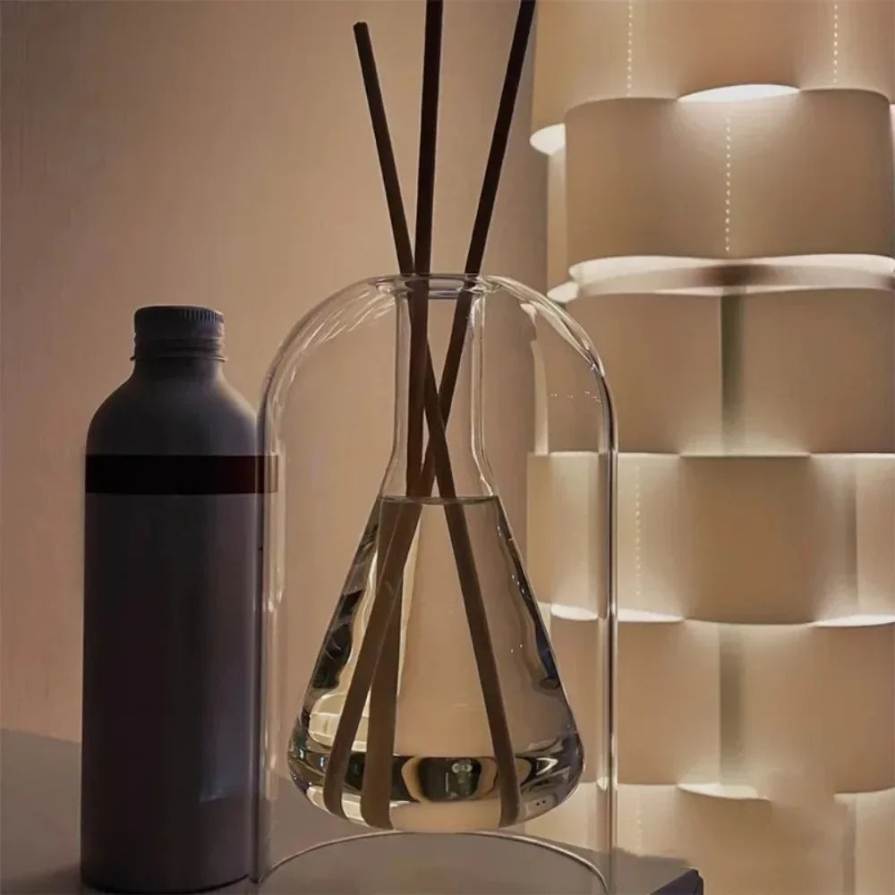 130/200ML Transparent Glass Aromatherapy Diffuser Bottle Glass Storage