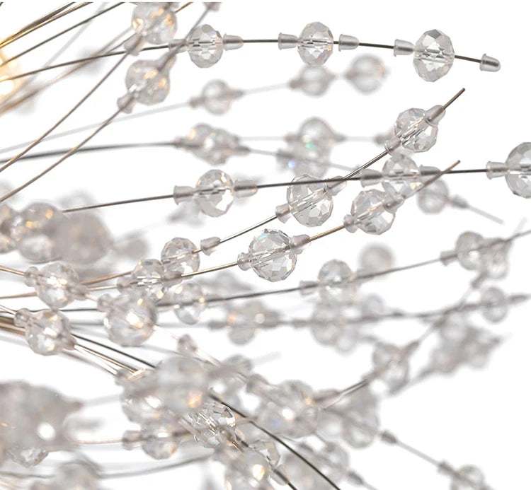 Modern Sky Star Fireball Crystal Pendant LED Lighting Dandelion