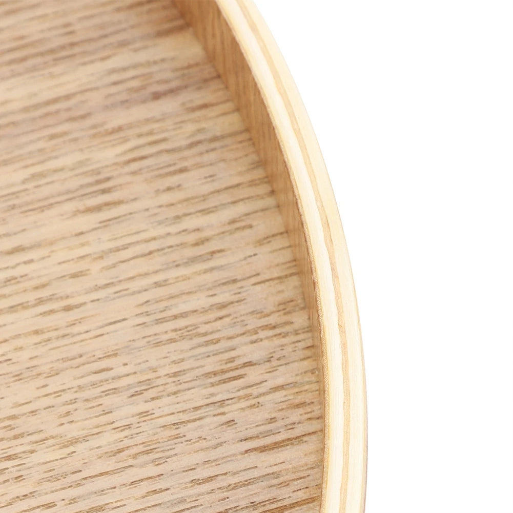 Round Wooden Serving Tray