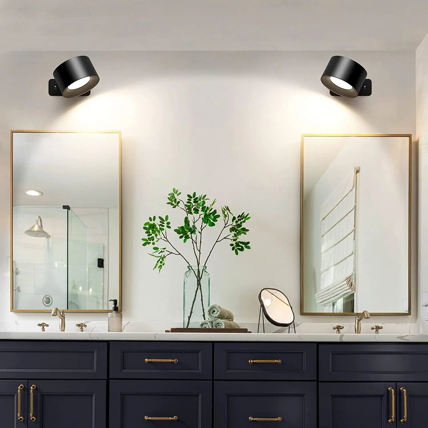 LED Wall Sconces light, 3 Brightness Levels 3 Color Modes Wall Lights,