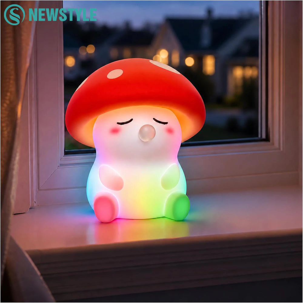 Silicone Tap Control Mushroom Light