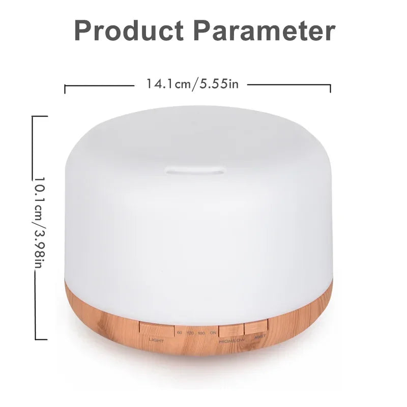Mini Size Wood Grain Aroma Diffuser Usb Essential Oil Humidifier