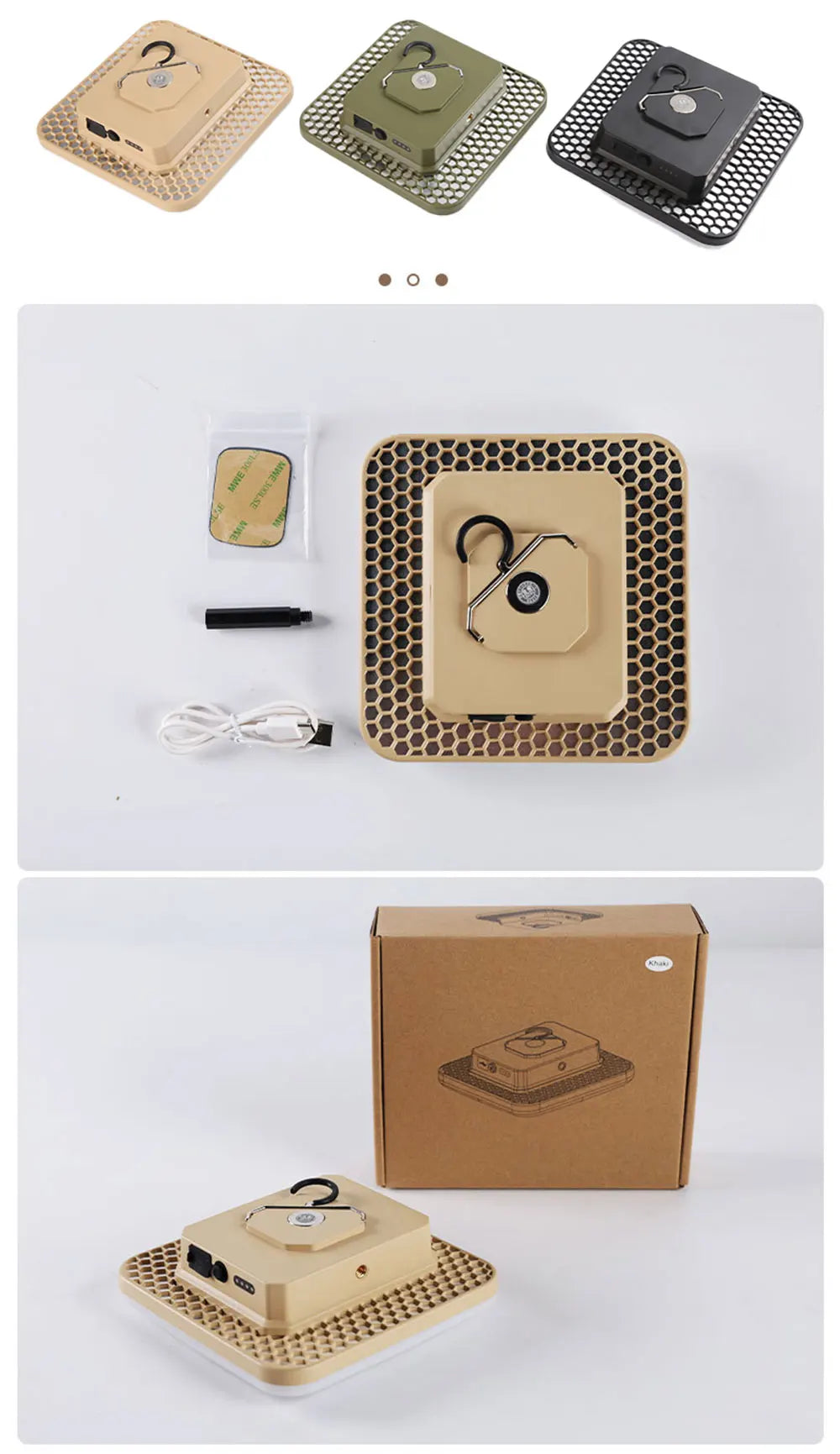 18000mAh 100W Rechargeable LED Camping Lantern Strong Light Magnetic