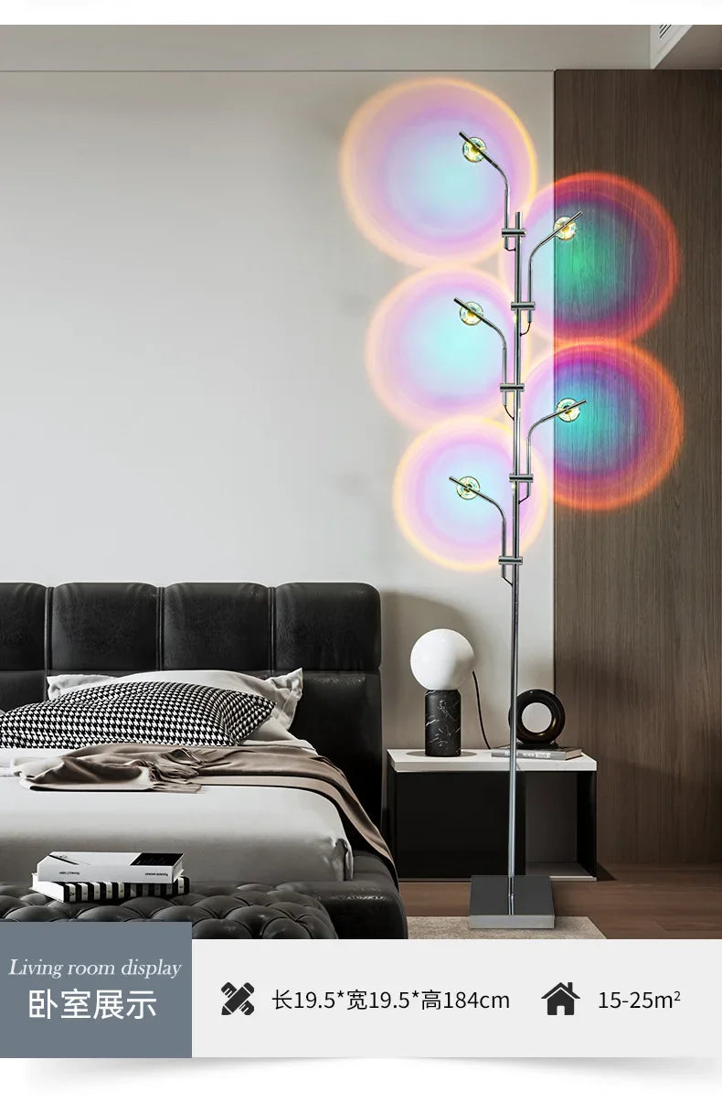 Nordic Rainbow Projection Floor Lamp