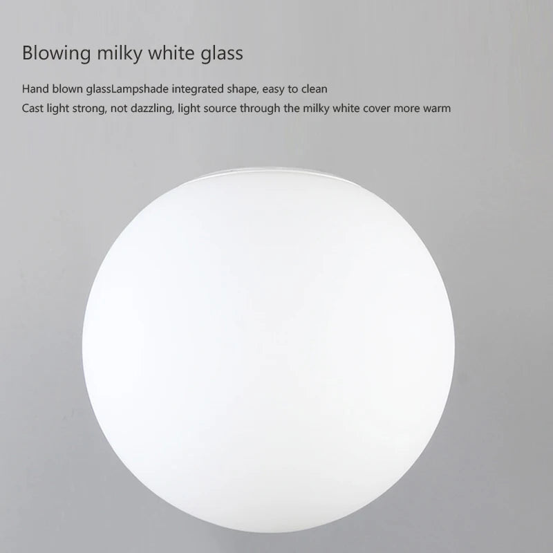 Glass Ball Minimalist Ceiling Light
