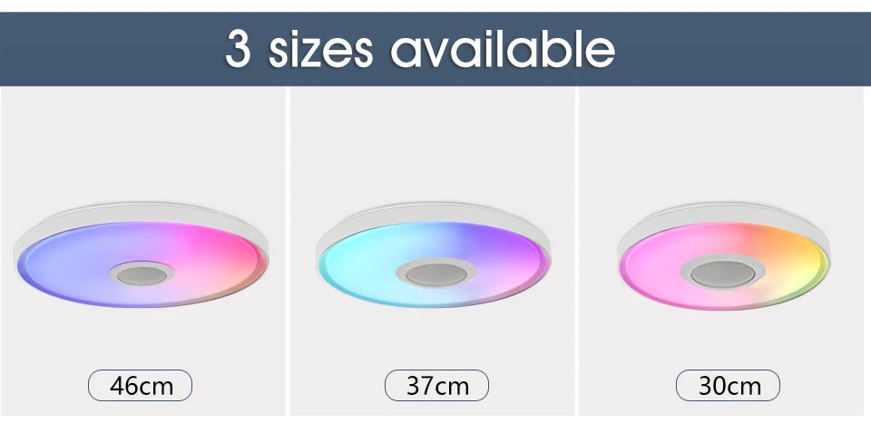 LED Smart Ceiling Lamps RGB APP Remote Control Dimming Modern