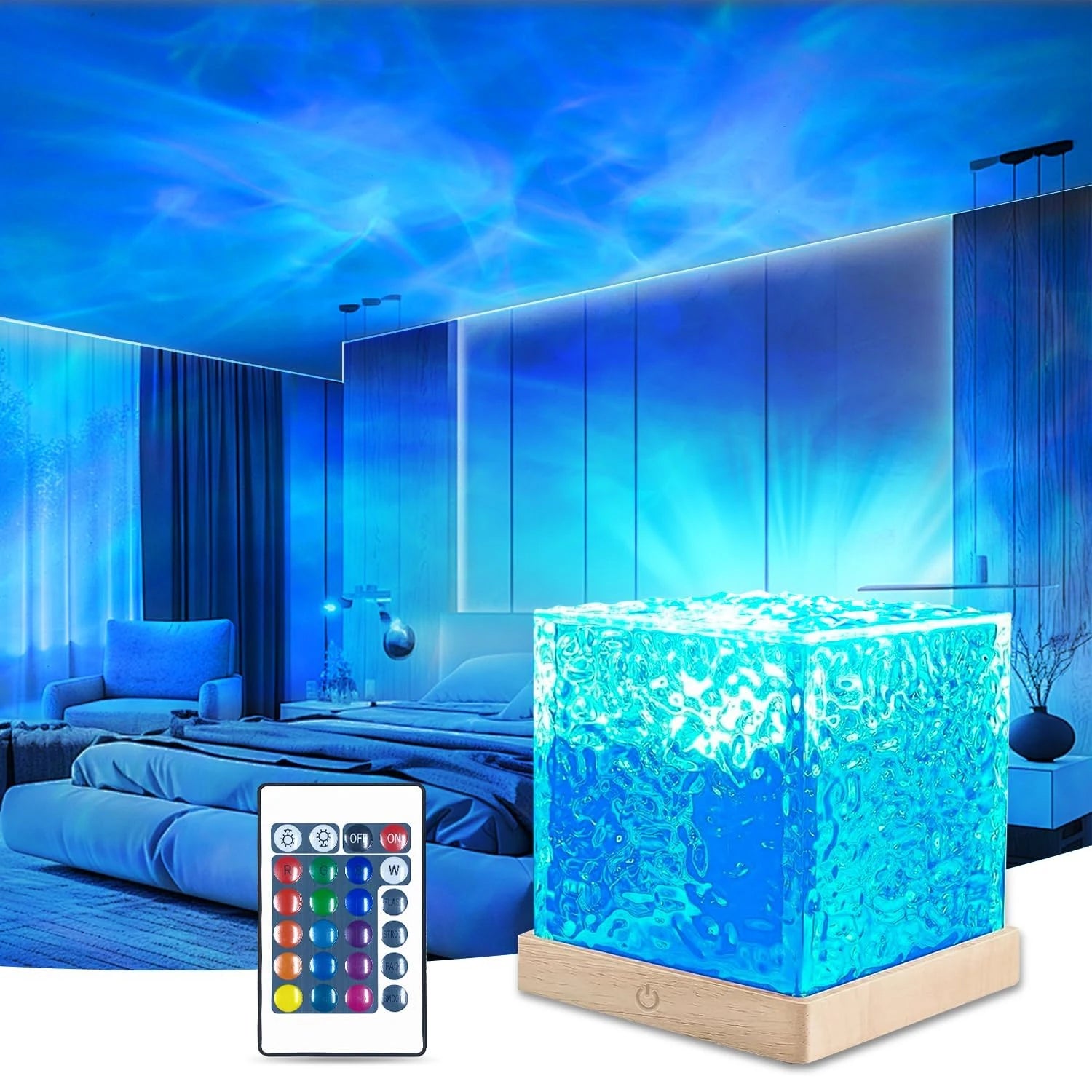 Water Ripple Projector Night Light