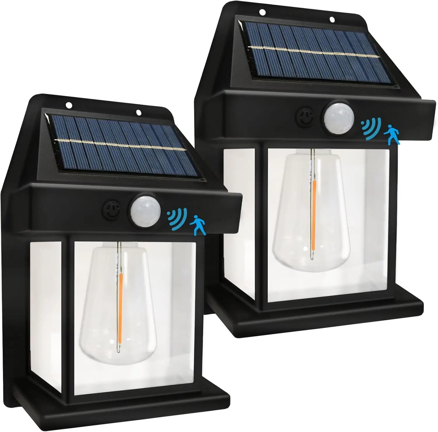 1/2/4/8 Solar Wall Lights IP44 Motion Sensor LED Lantern Wall Mounted