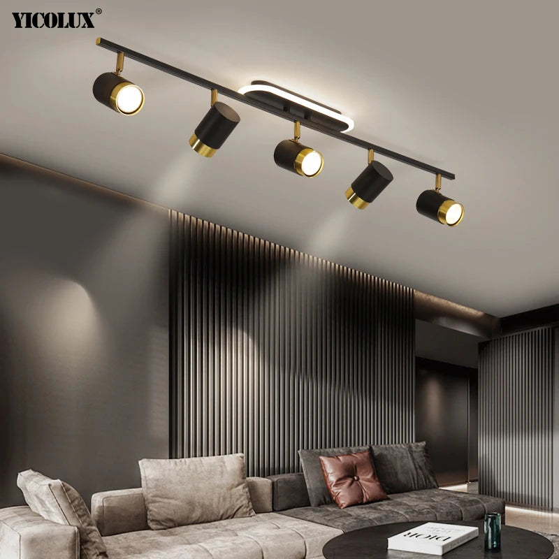 Long Linear LED Spotlight Chandelier