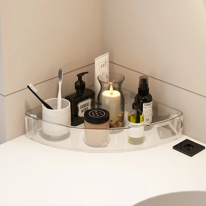 Clear Multi Tier Bathroom Rack