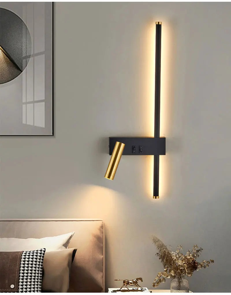 Minimalist Black and White Wall Lamp