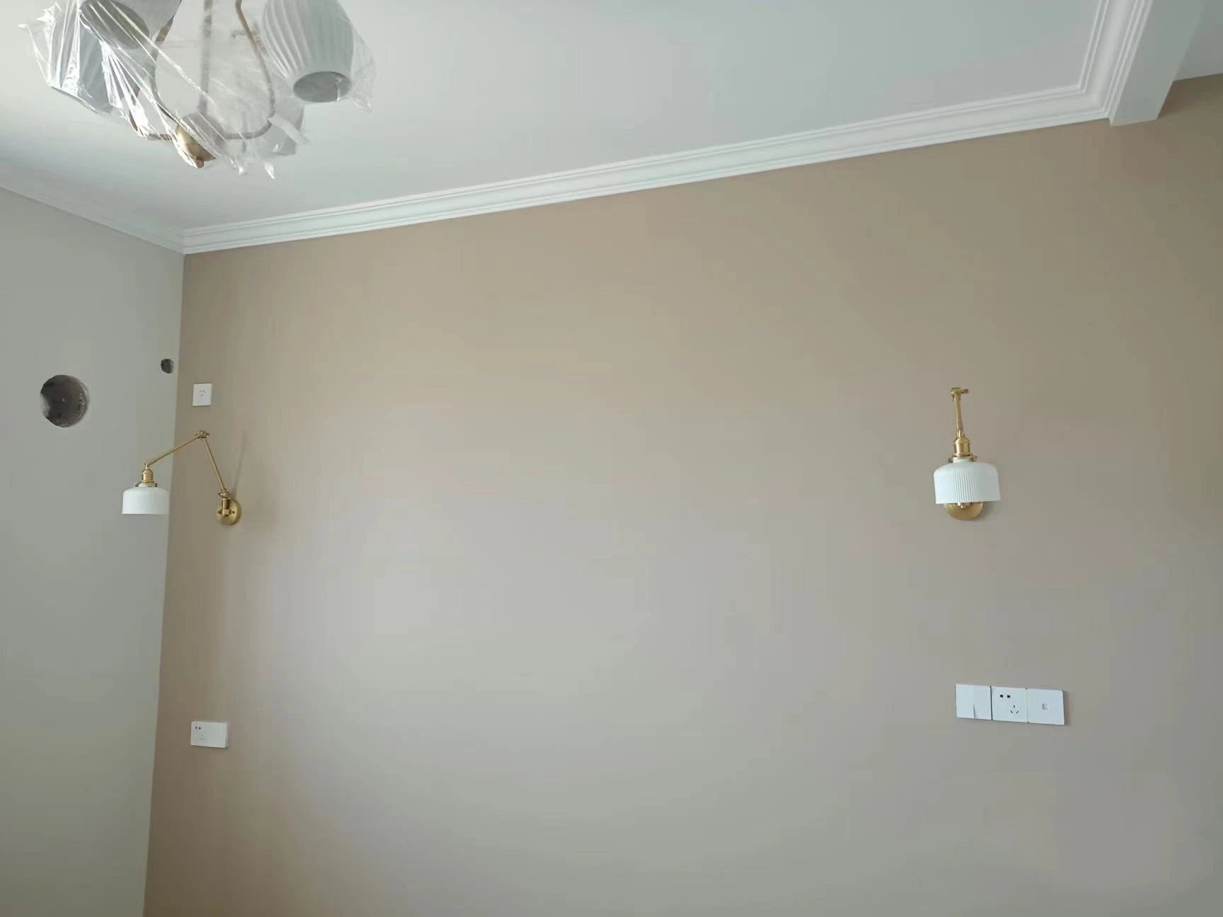 IWHD 2022 New Ceramic Copper LED Wall Lamp Beside Left And Right Rotate