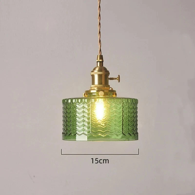 Nordic Green Glass Pendant Light