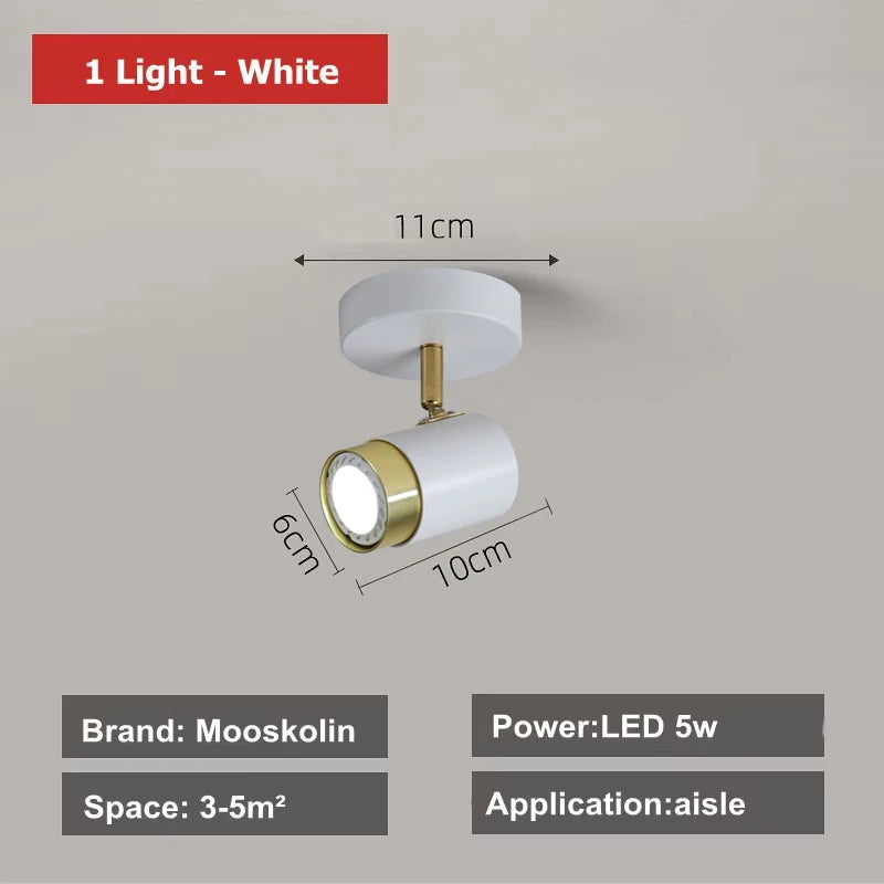Long Linear LED Spotlight Chandelier