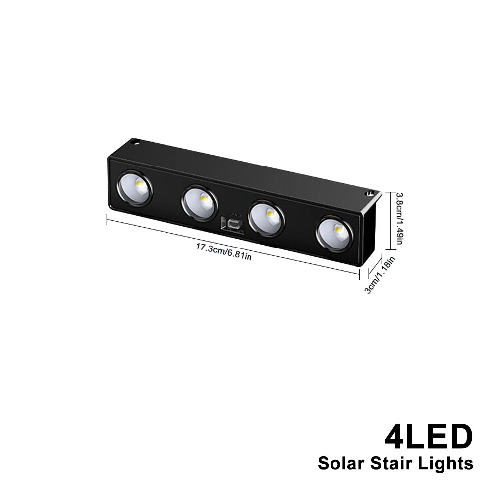 Solar Powered LED Fence Lights