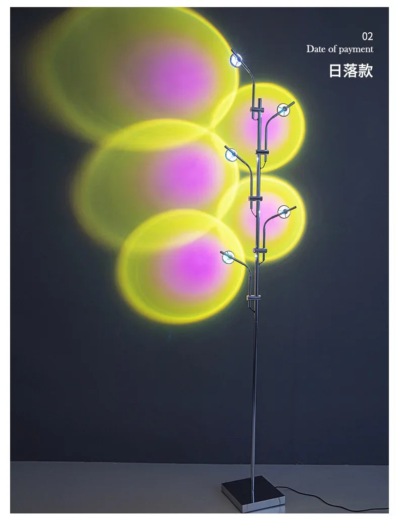 Nordic Rainbow Projection Floor Lamp