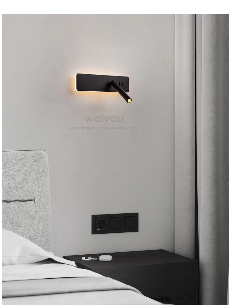 Nordic Rotating Reading Wall Lamp