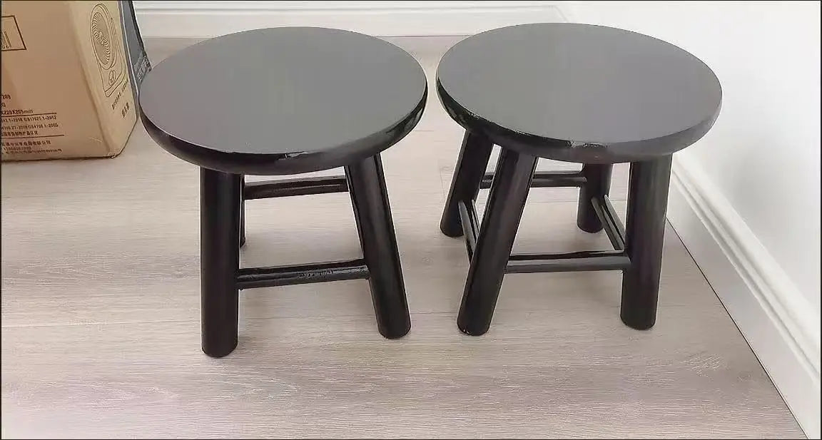 Solid Wood Round Stool