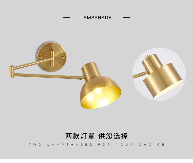 Long Arm Adjustable Wall Sconce