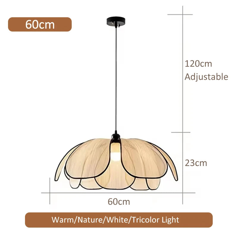 Hand-Woven Lotus Flower Chandelier