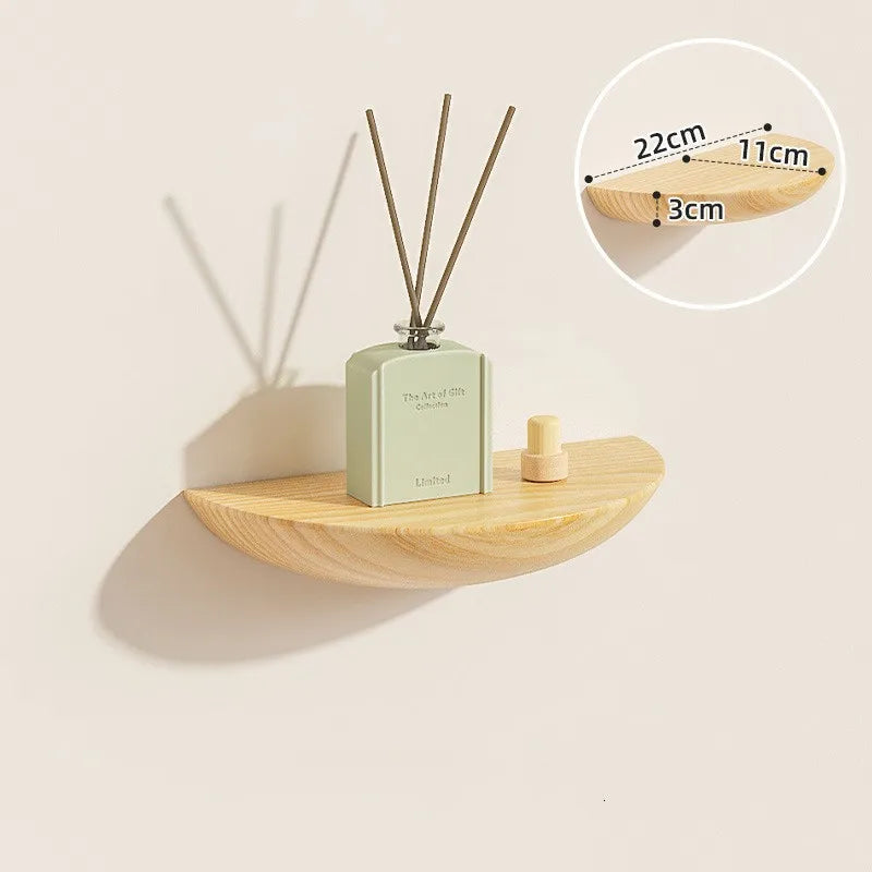 Half Round Floating Wall Shelf