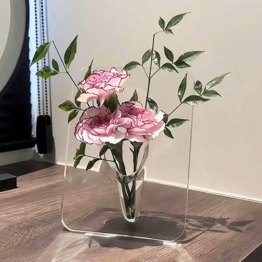 Clear Acrylic Frame Flower Vase