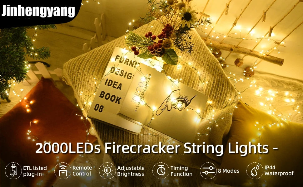 Cluster Firecracker Fairy String Lights