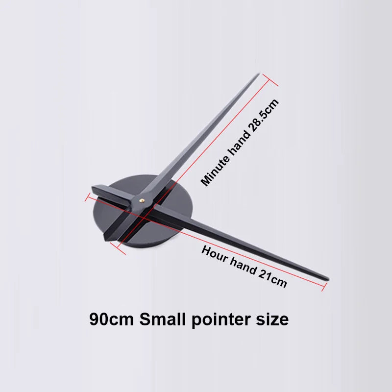 Soundless Large 3D Number Home Decoration DIY Wall Clock