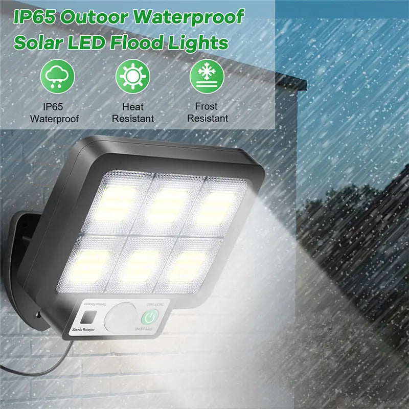 Solar Motion Sensor Wall Light With Remote