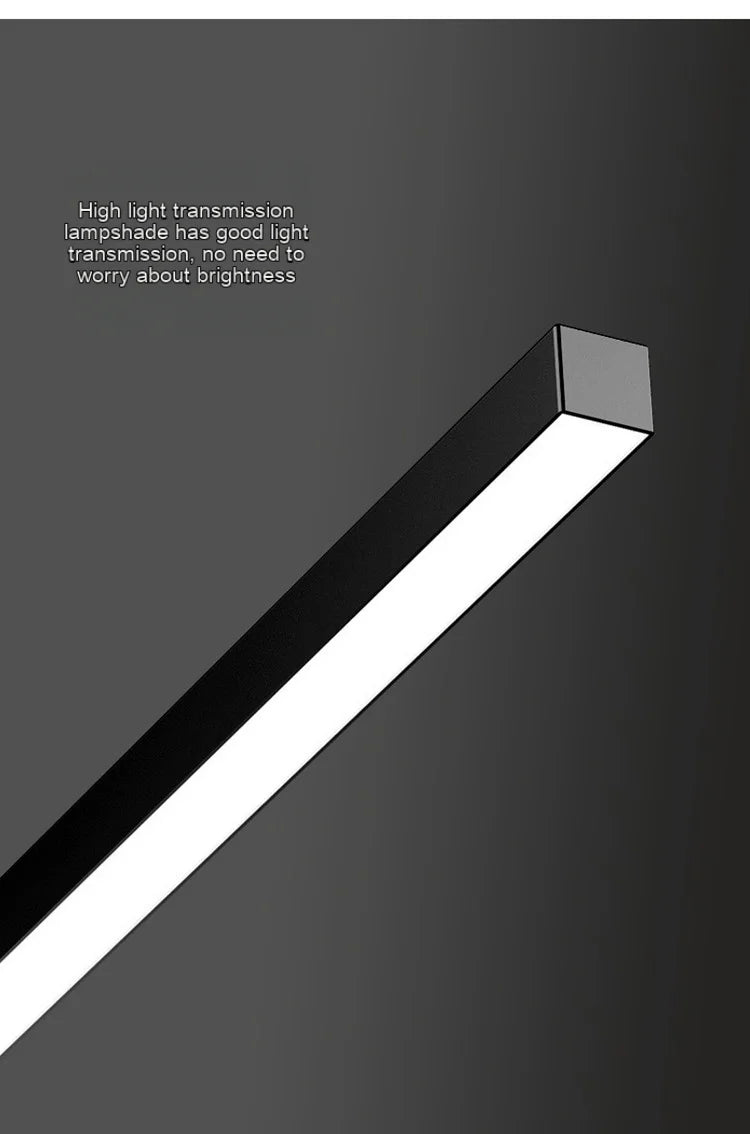 Long Aluminium LED Ceiling Light Modern Creative Design Ceiling Lamp
