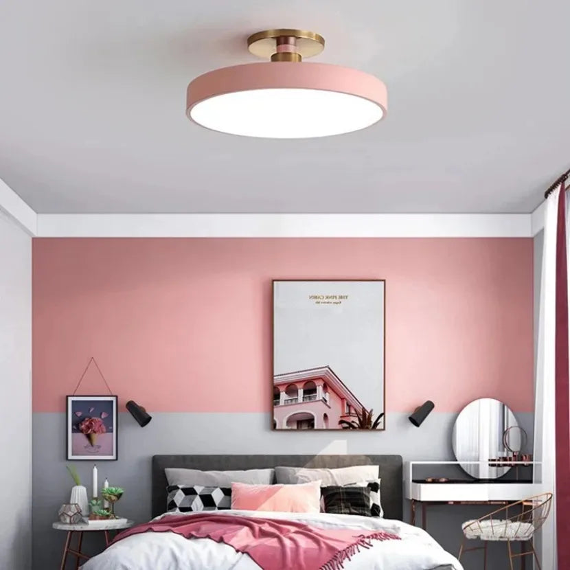Circular Macaron Dimmable Ceiling Light