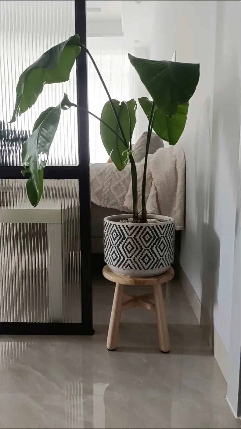 Solid Wood Small Round Stool