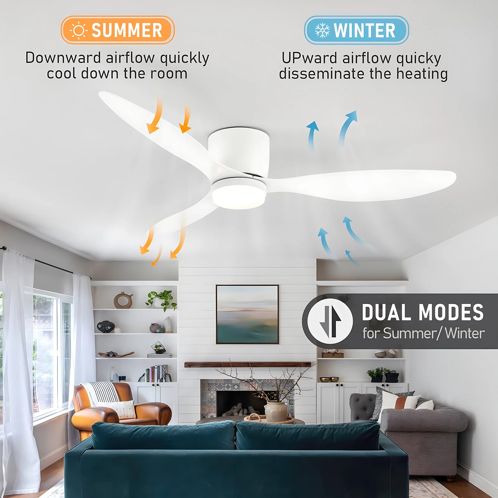 Large DC Motor Ceiling Fan