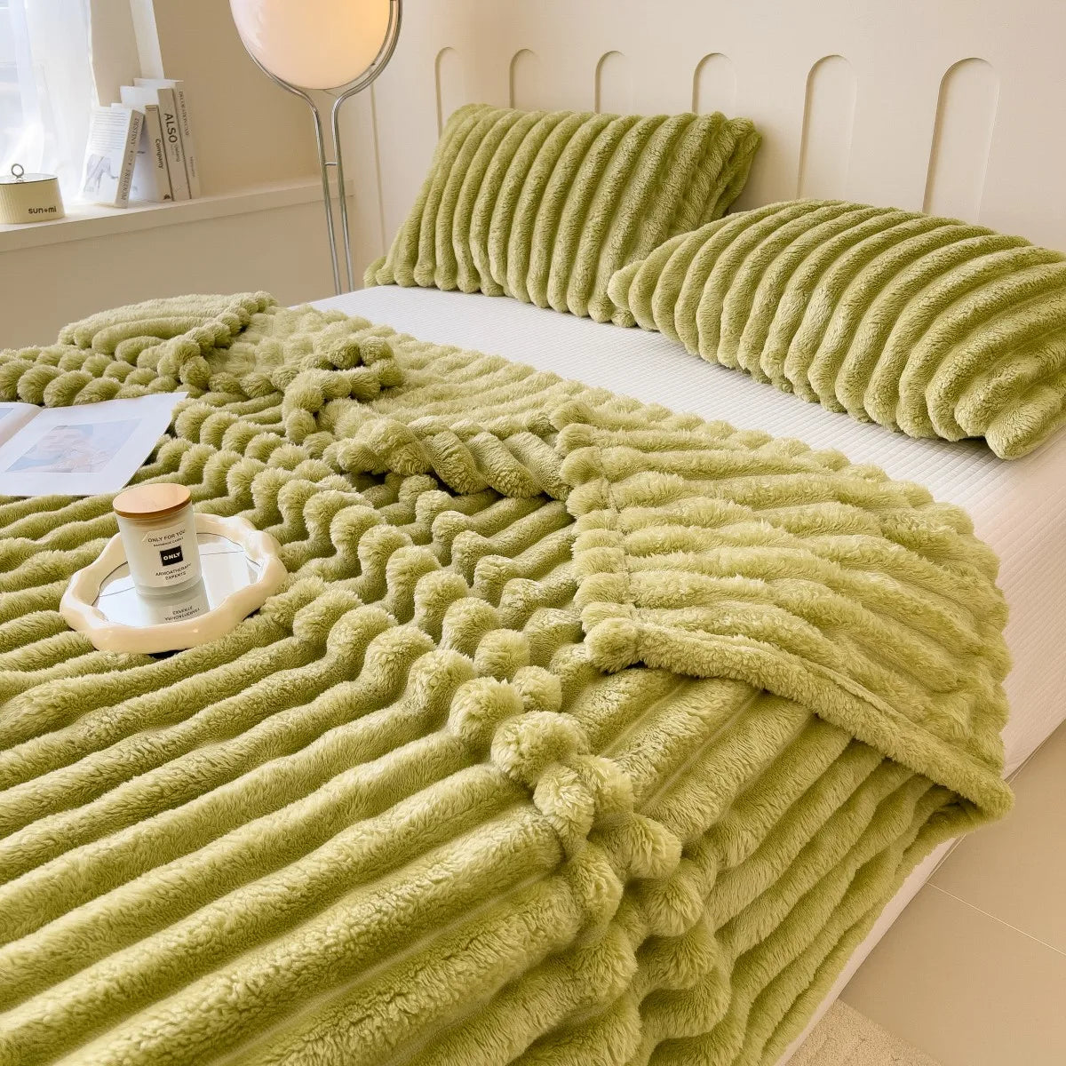 Striped Multipurpose Throw Blanket