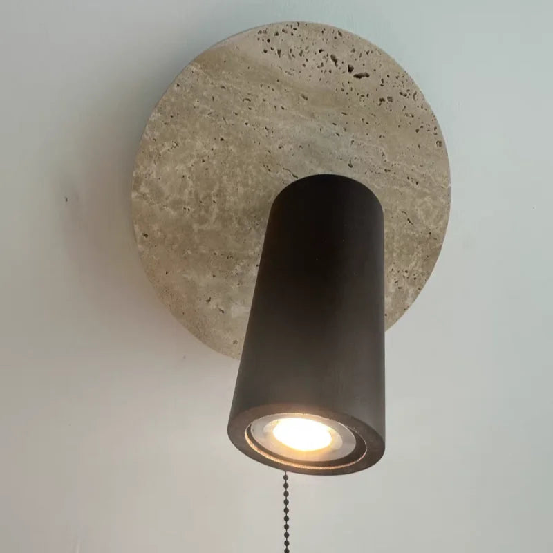 Wood Pull Chain Wall Sconce