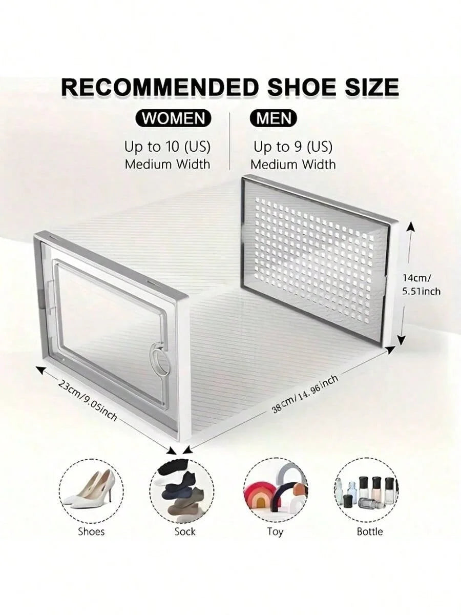 Stackable Clear Shoe Box Set
