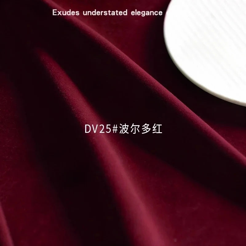 Burgundy Velvet Blackout Curtain