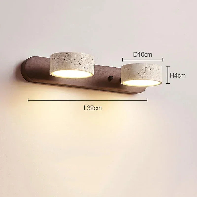 Travertine Spot Wall Light